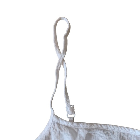 Woolworths White tiered flowy adjustable spaghetti strap size 18 - Picture 4 of 6